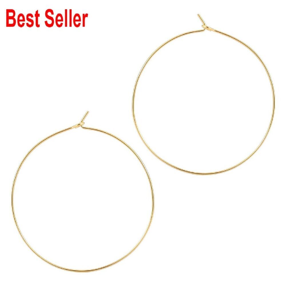Large Thin Hoop Earrings Hypoallergenic Lightweight Dainty Elegant Minimal